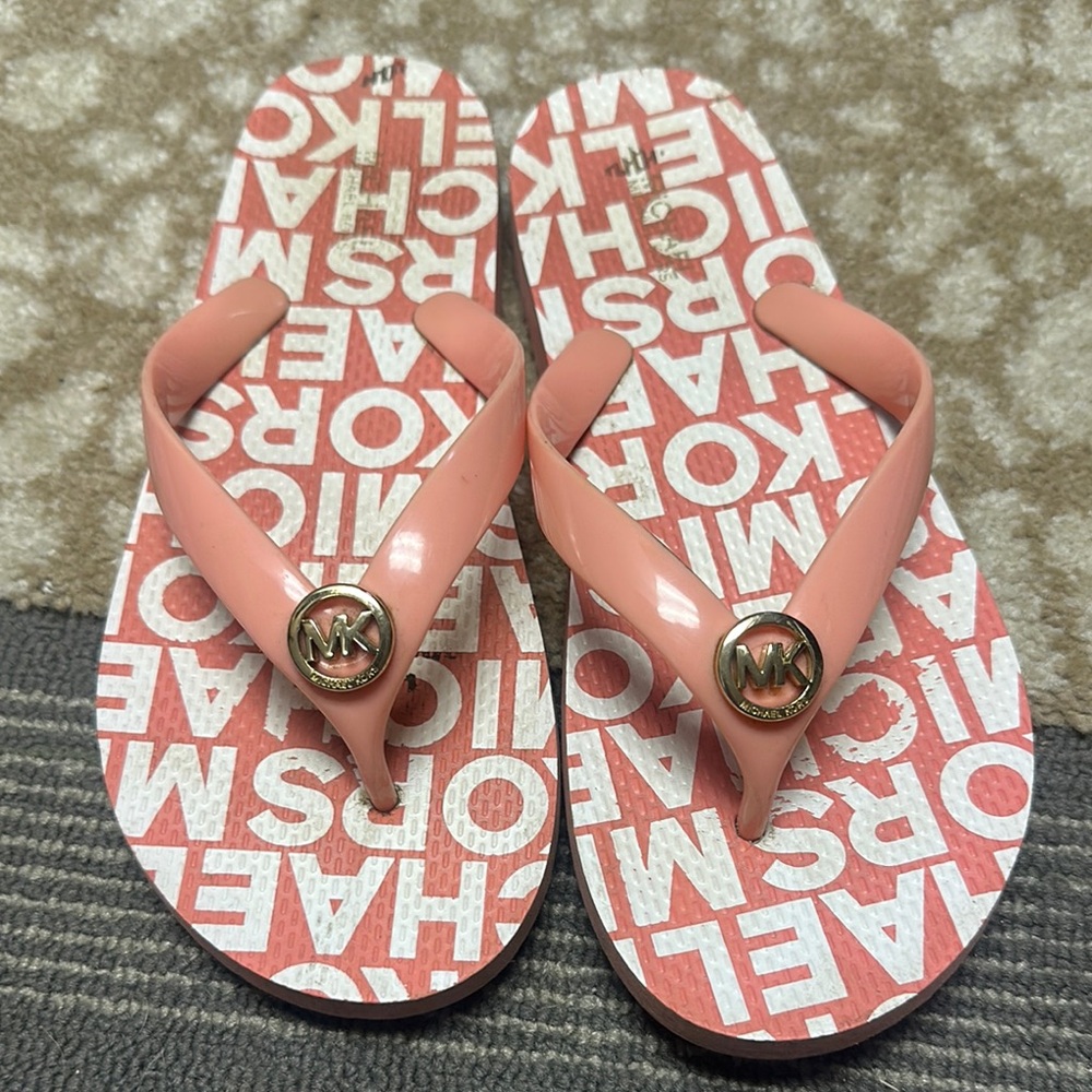 Michael Kors Coral Flip Flops